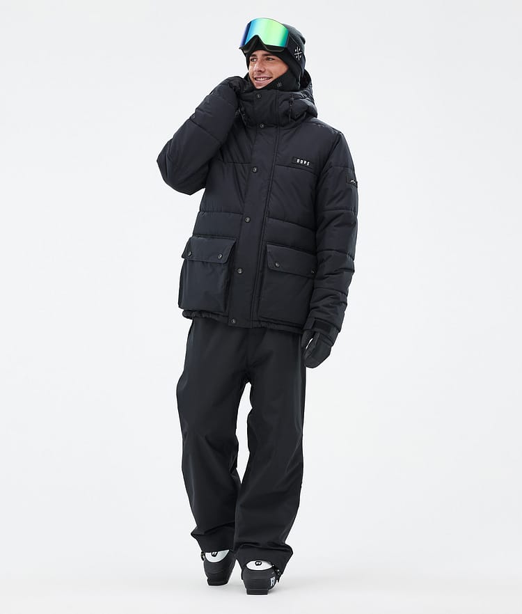 Dope Puffer Full Zip 24 Skidjacka Herr Black, Bild 2 av 9