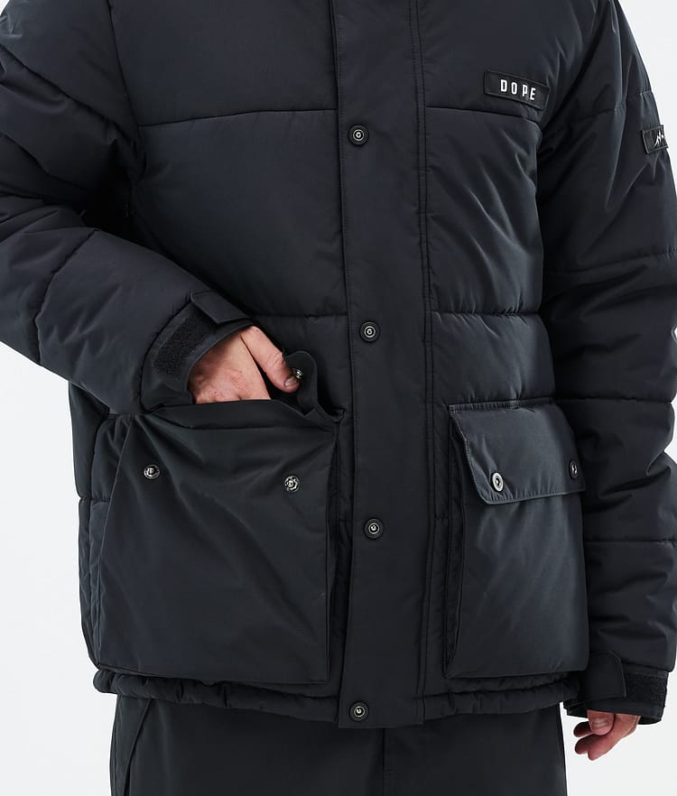 Dope Puffer Full Zip 24 Snowboardjacka Herr Black, Bild 8 av 9
