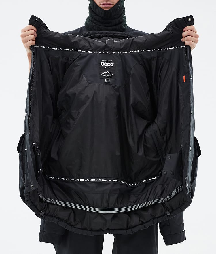Dope Puffer Full Zip 24 Snowboardjacka Herr Black, Bild 9 av 9