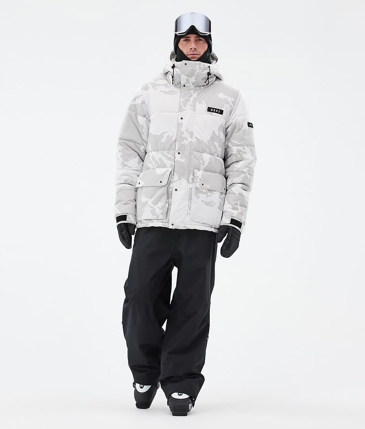 Dope Puffer Full Zip 24 Skidjacka Herr Grey Camo, Bild 2 av 9