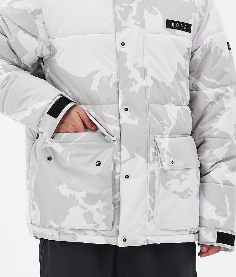 Dope Puffer Full Zip 24 Snowboardjacka Herr Grey Camo, Bild 8 av 9
