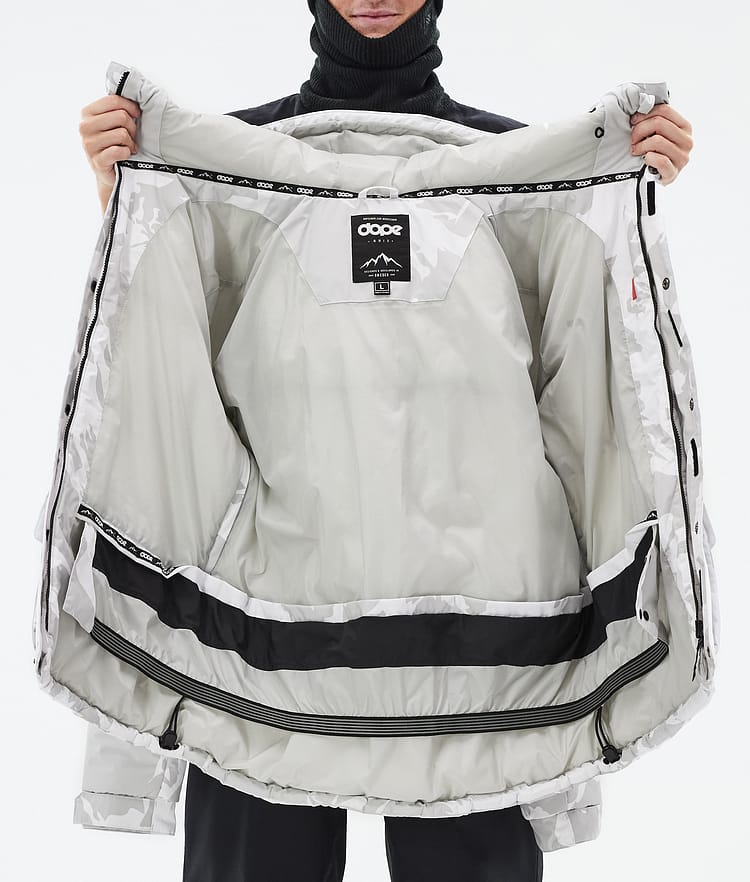 Dope Puffer Full Zip 24 Snowboardjacka Herr Grey Camo, Bild 9 av 9