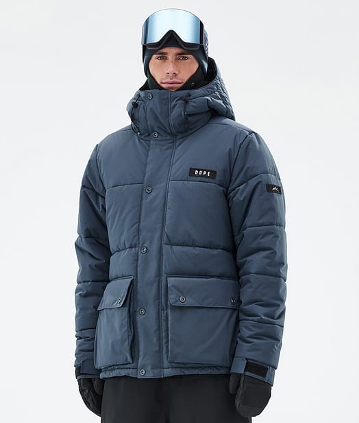 Dope Puffer Full Zip 24 Snowboardjacka Herr Metal Blue