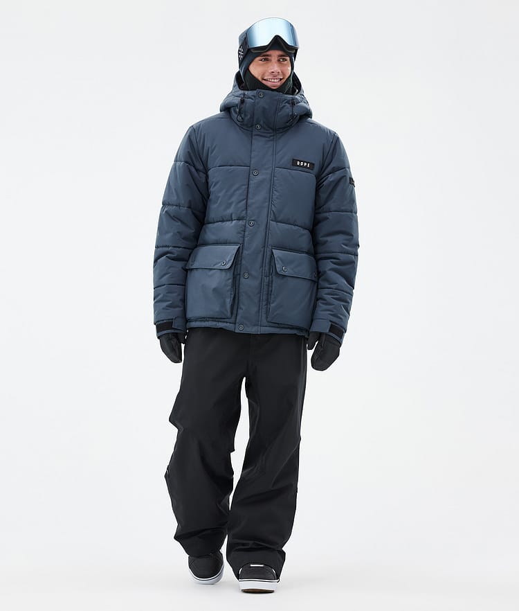 Dope Puffer Full Zip 24 Snowboardjacka Herr Metal Blue, Bild 2 av 9
