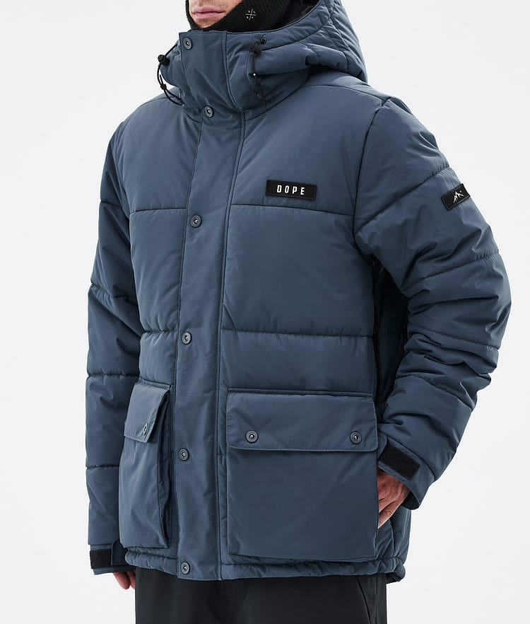 Dope Puffer Full Zip 24 Snowboardjacka Herr Metal Blue, Bild 7 av 9