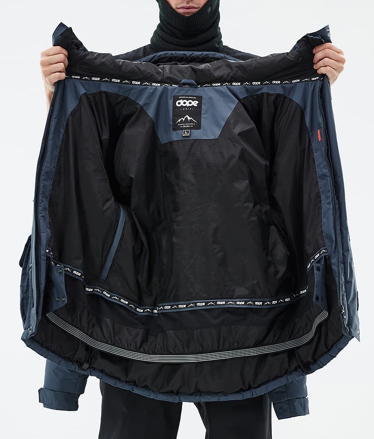 Dope Puffer Full Zip 24 Snowboardjacka Herr Metal Blue, Bild 9 av 9