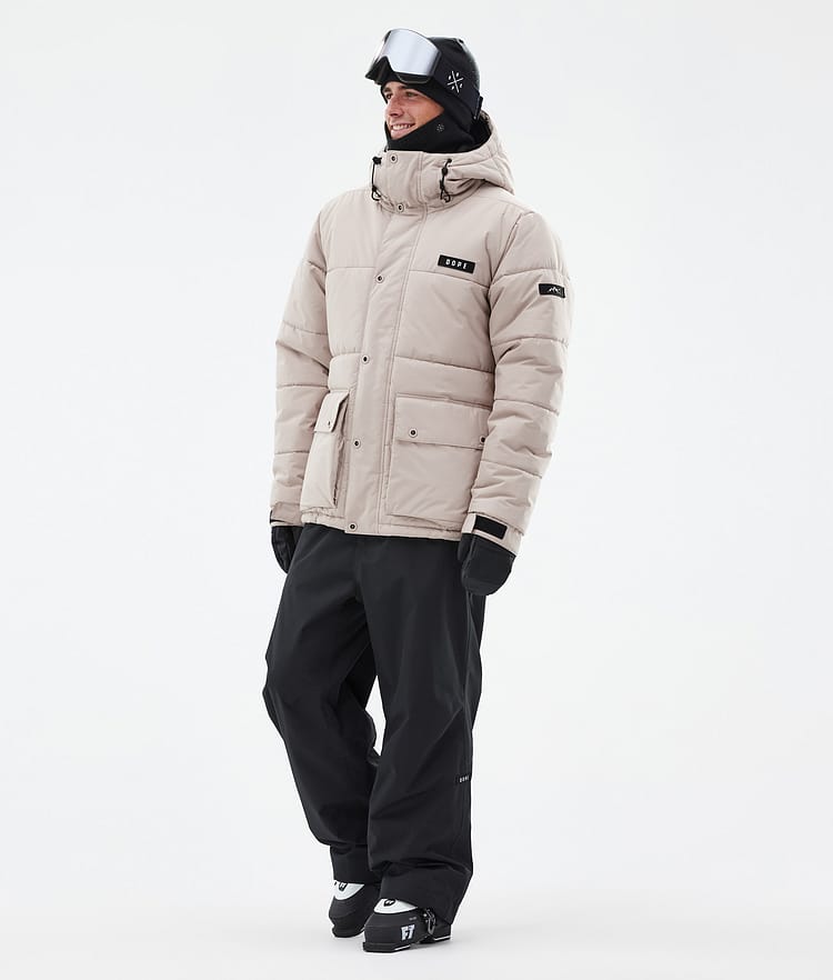 Dope Puffer Full Zip 24 Skidjacka Herr Sand, Bild 2 av 9