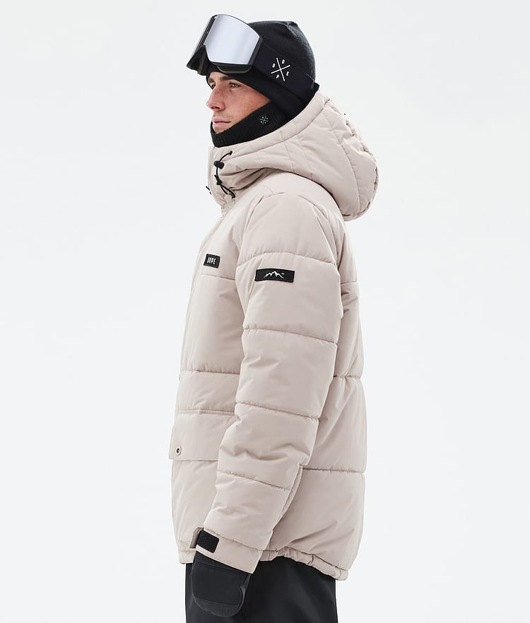 Dope Puffer Full Zip 24 Snowboardjacka Herr Sand, Bild 5 av 9