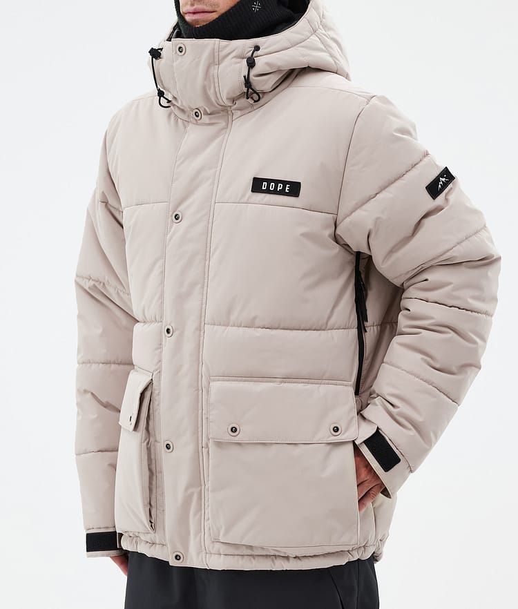 Dope Puffer Full Zip 24 Snowboardjacka Herr Sand, Bild 7 av 9