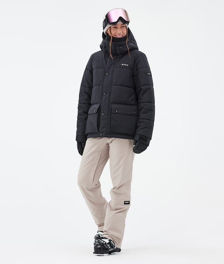 Dope Puffer W Full Zip 24 Skidjacka Dam Black, Bild 2 av 9