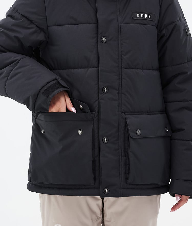 Dope Puffer W Full Zip 24 Skidjacka Dam Black, Bild 8 av 9