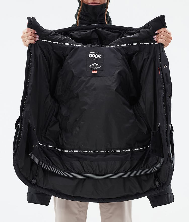 Dope Puffer W Full Zip 24 Skidjacka Dam Black, Bild 9 av 9