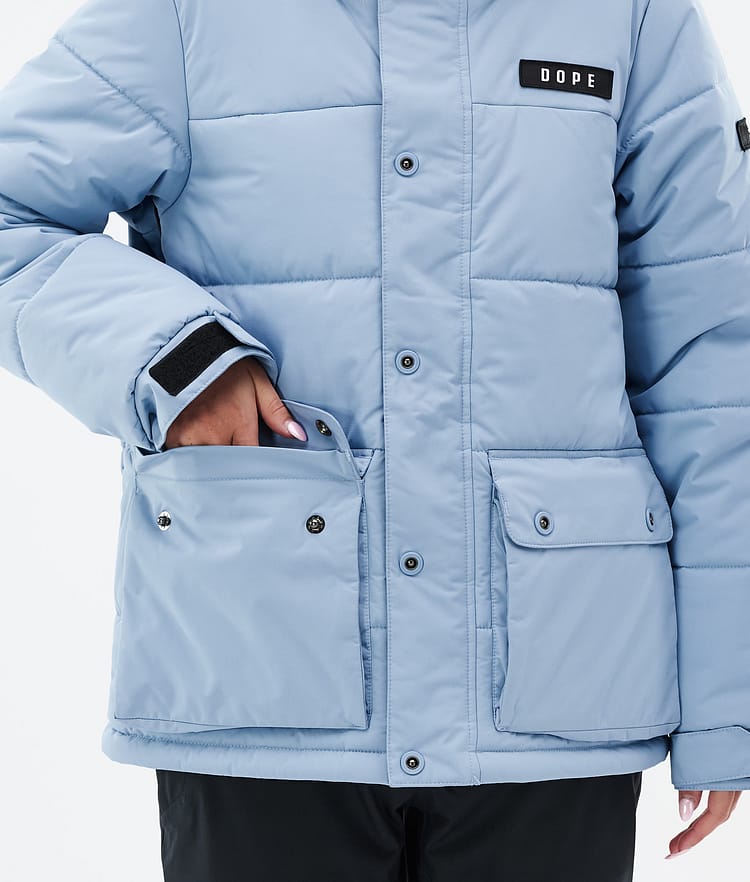 Dope Puffer W Full Zip 24 Snowboardjacka Dam Light Blue, Bild 8 av 9