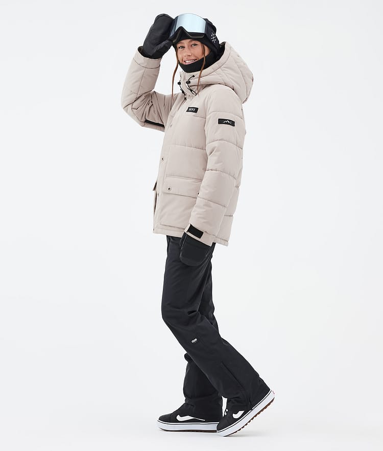 Dope Puffer W Full Zip 24 Snowboardjacka Dam Sand Renewed, Bild 3 av 9