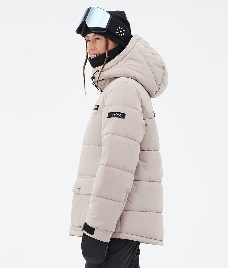 Dope Puffer W Full Zip 24 Snowboardjacka Dam Sand Renewed, Bild 5 av 9