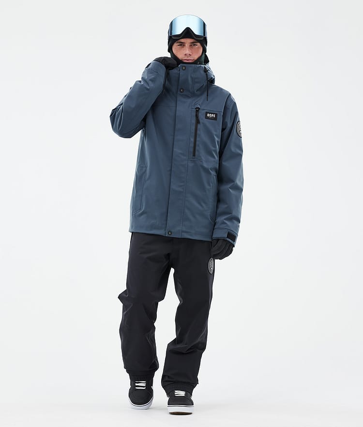Dope Blizzard Full Zip 24 Snowboardjacka Herr Metal Blue Renewed, Bild 2 av 9