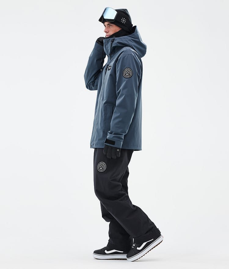 Dope Blizzard Full Zip 24 Snowboardjacka Herr Metal Blue Renewed, Bild 3 av 9