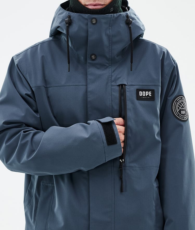 Dope Blizzard Full Zip 24 Snowboardjacka Herr Metal Blue Renewed, Bild 8 av 9