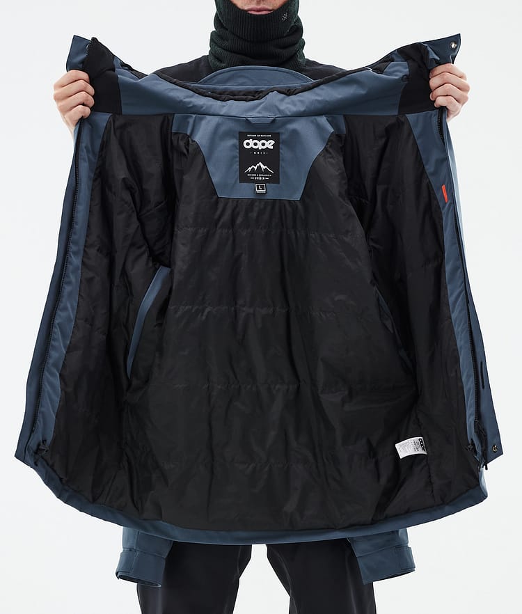 Dope Blizzard Full Zip 24 Snowboardjacka Herr Metal Blue Renewed, Bild 9 av 9