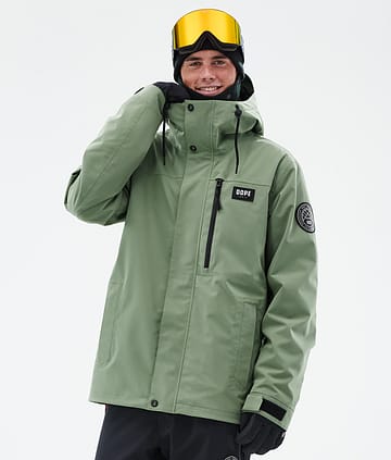 Dope Blizzard Full Zip 24 Snowboardjacka Moss Green