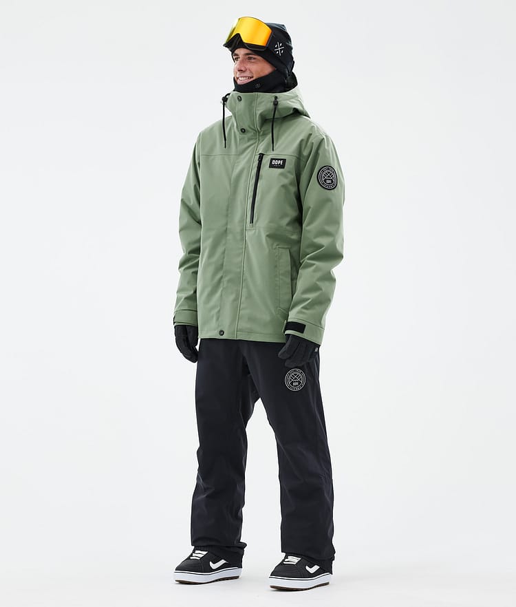 Dope Blizzard Full Zip 24 Snowboardjacka Herr Moss Green Renewed, Bild 2 av 9