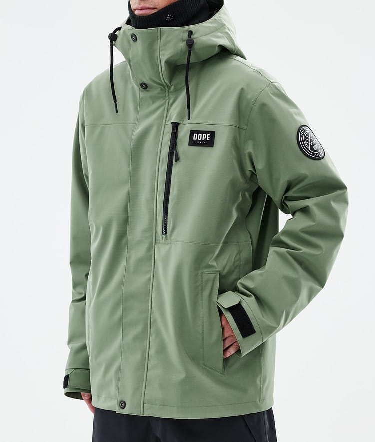 Dope Blizzard Full Zip 24 Snowboardjacka Herr Moss Green Renewed, Bild 7 av 9