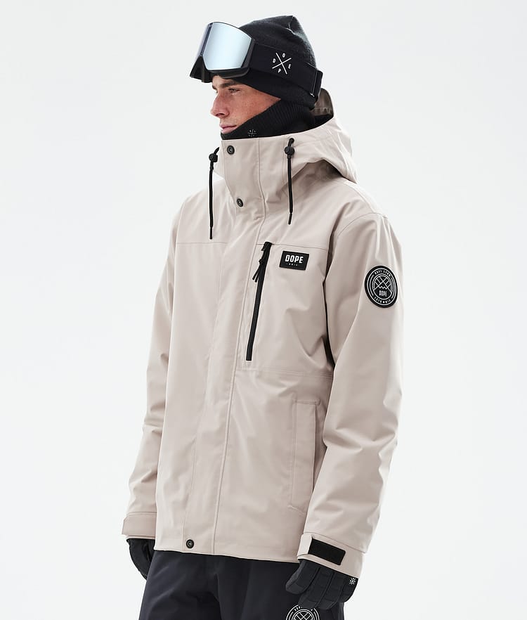 Dope Blizzard Full Zip 24 Snowboardjacka Herr Sand, Bild 1 av 9