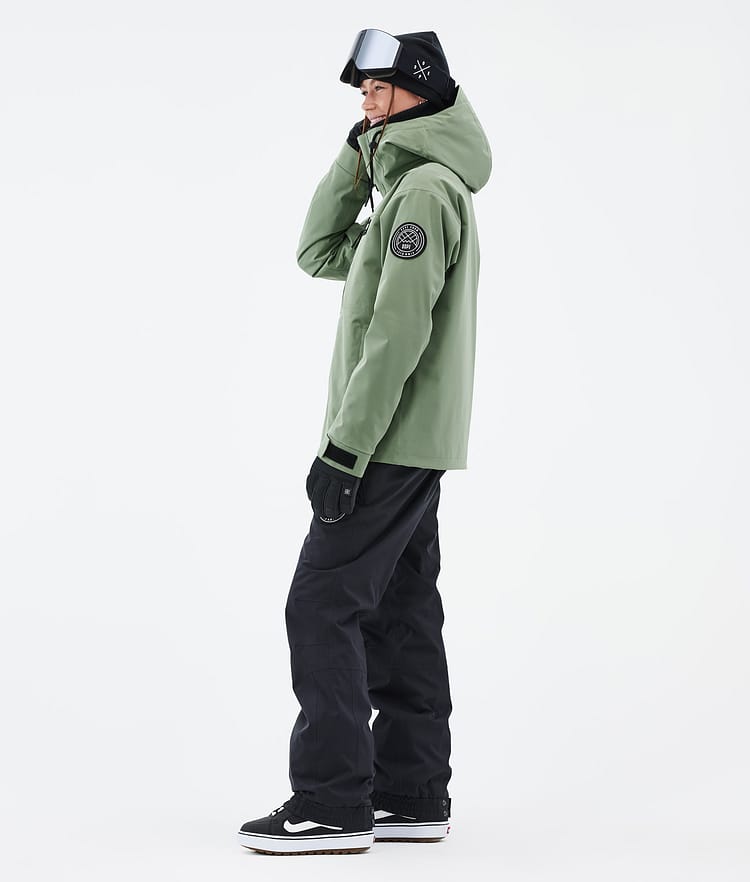Dope Blizzard W Full Zip 24 Snowboardjacka Dam Moss Green, Bild 3 av 9