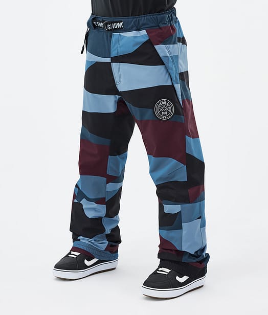 Dope Blizzard 2024 Snowboardbyxa Herr Shards Burgundy Blue