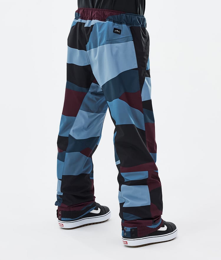 Dope Blizzard 2024 Snowboardbyxa Herr Shards Burgundy Blue, Bild 4 av 5