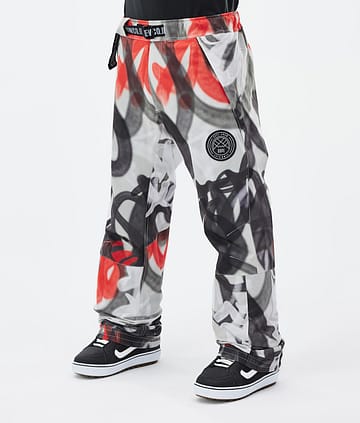 Dope Blizzard 2024 Snowboardbyxa Man Spray Black Red