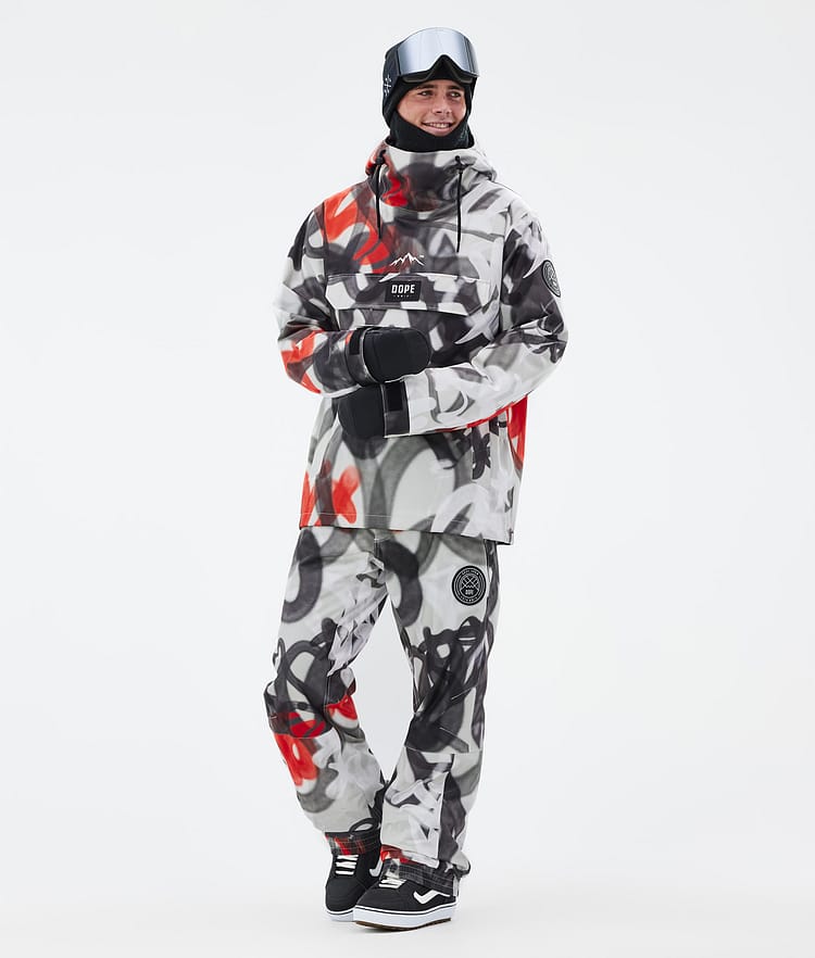 Dope Blizzard 2024 Snowboardbyxa Herr Spray Black Red, Bild 2 av 5