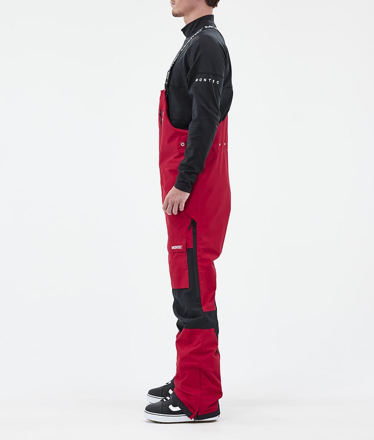 Montec Fawk Snowboardbyxa Herr Deep Red/Black Renewed, Bild 3 av 7