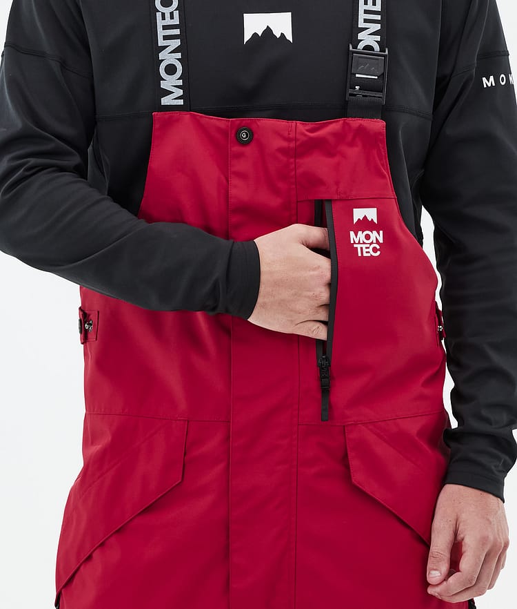 Montec Fawk Snowboardbyxa Herr Deep Red/Black Renewed, Bild 6 av 7