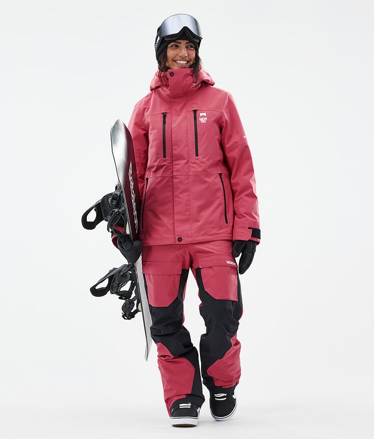 Montec Fawk W Snowboardjacka Dam Light Red Renewed, Bild 2 av 9