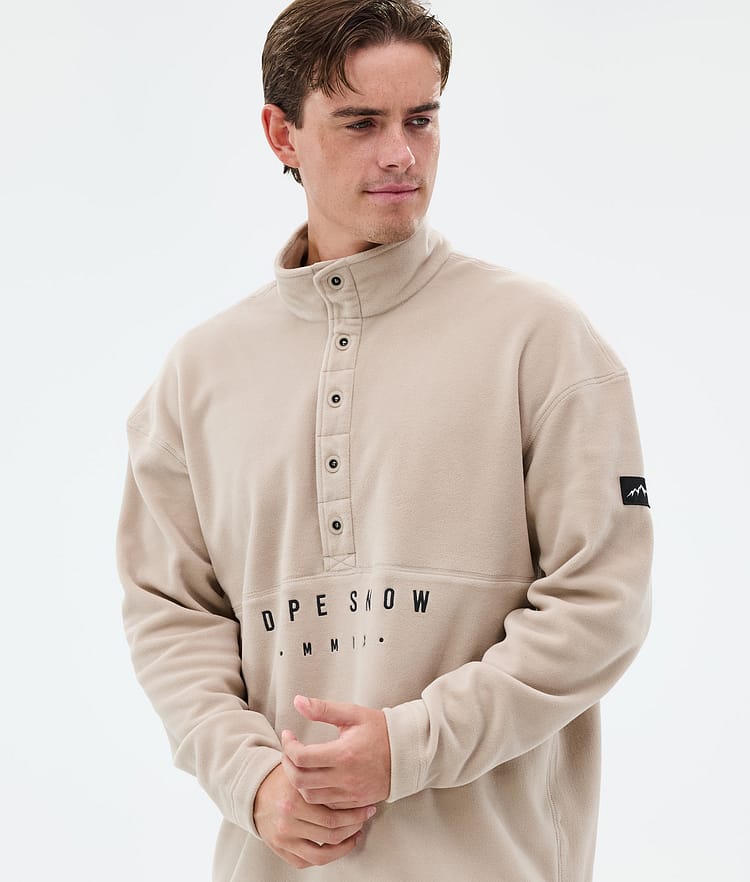 Dope Comfy Fleecetröja Herr Sand, Bild 2 av 6