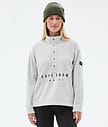 Dope Comfy W Fleecetröja Dam Light Grey
