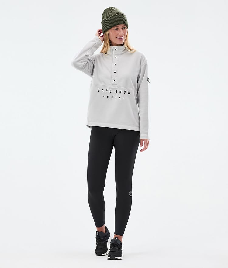 Dope Comfy W Fleecetröja Dam Light Grey, Bild 3 av 6