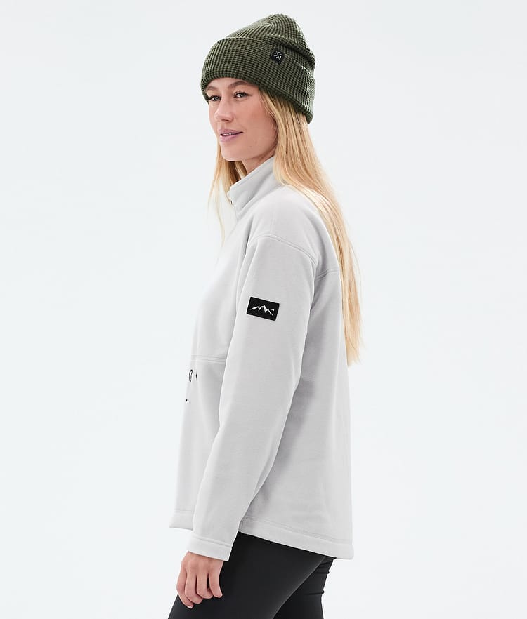 Dope Comfy W Fleecetröja Dam Light Grey, Bild 5 av 6