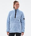 Dope Pile W Fleecetröja Dam Light Blue