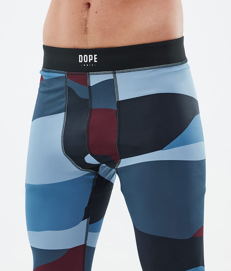 Dope Snuggle Underställsbyxa Herr 2X-Up Shards Burgundy Blue, Bild 5 av 7