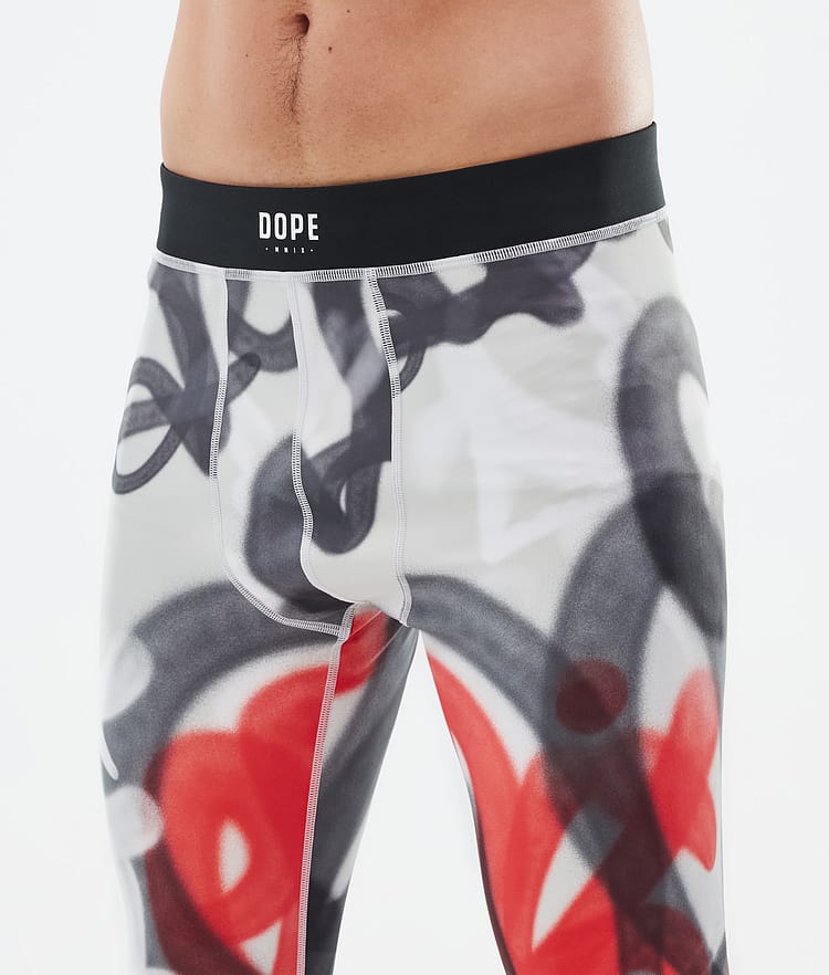 Dope Snuggle Underställsbyxa Herr 2X-Up Spray Black Red, Bild 5 av 7