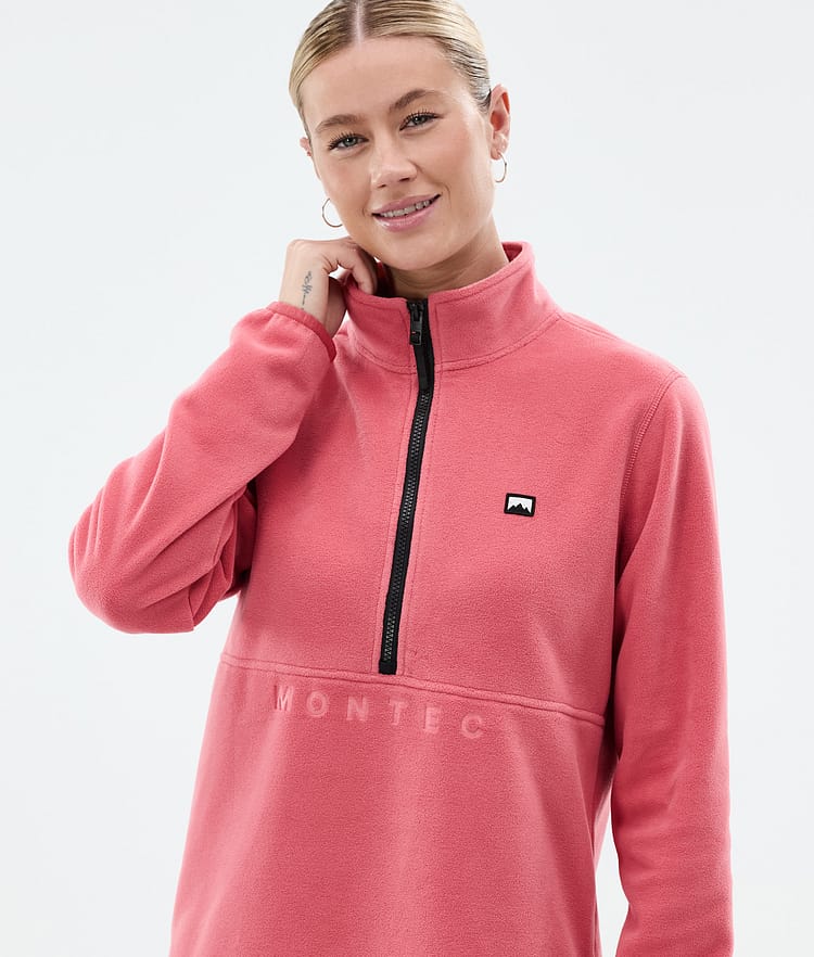 Montec Echo W Fleecetröja Dam Light Red, Bild 2 av 5