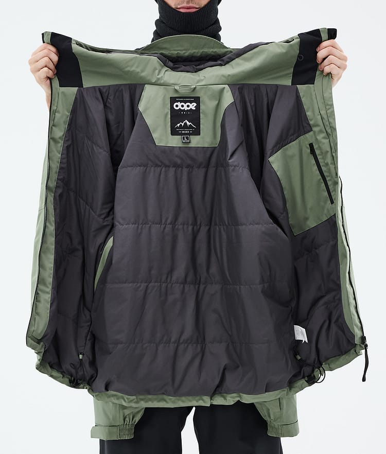 Dope Spartan Snowboardjacka Herr Moss Green, Bild 8 av 8