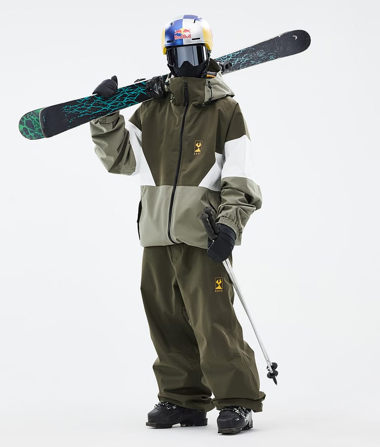 Dope JT Spartan Skidjacka Herr Olive Green/Whitish/Greenish, Bild 2 av 8