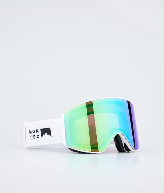 Montec Scope Skidglasögon White W/Tourmaline Green Mirror