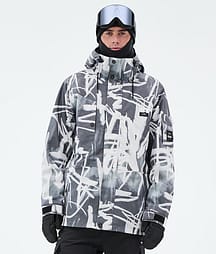 Dope Adept Snowboardjacka Herr Scribble Black