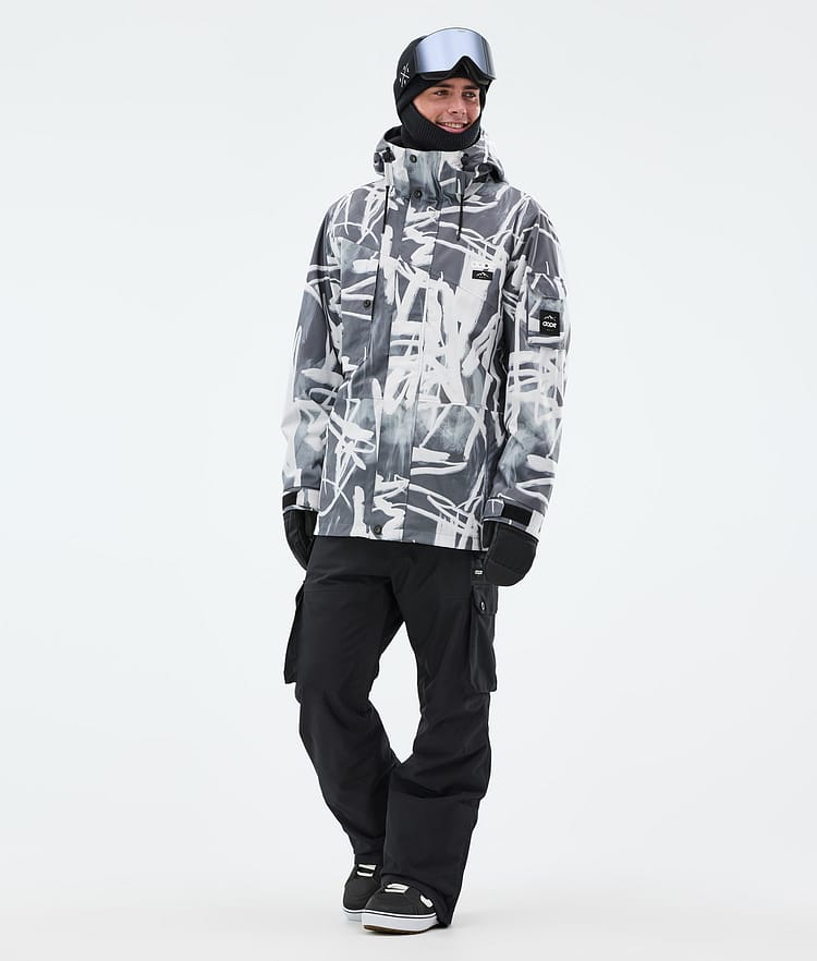 Dope Adept Snowboardjacka Herr Scribble Black, Bild 2 av 9