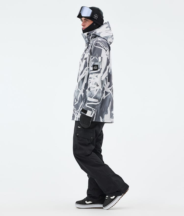 Dope Adept Snowboardjacka Herr Scribble Black, Bild 3 av 9