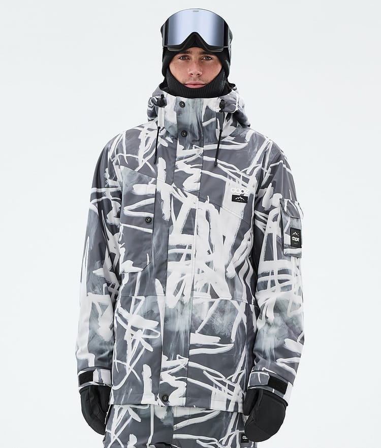 Dope Adept Snowboardjacka Herr Scribble Black, Bild 1 av 9